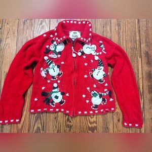 Vintage Girls Christmas Sweater